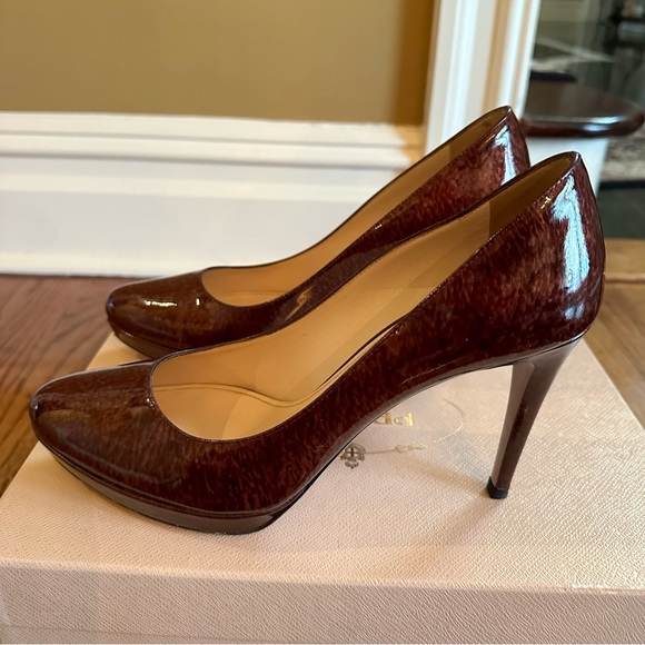 Prada Patent Leather Platform Heels - Picture 4 of 16